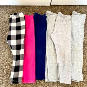 lot of 6 toddler leggings size 2t